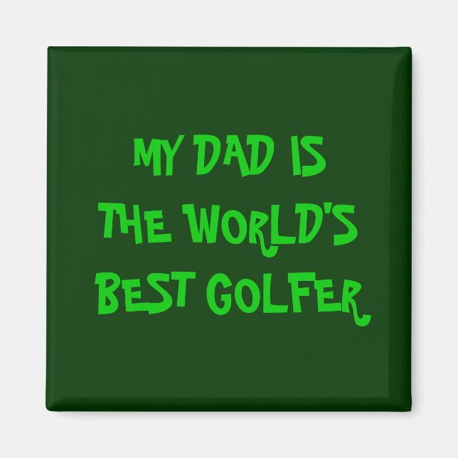 VÄRLDENS BÄSTA GOLFER MAGNET (Framsidan)