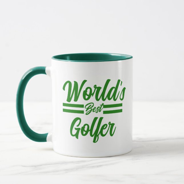 Världens bästa Golfer Mugg - Personlig Golf Gift (Vänster)