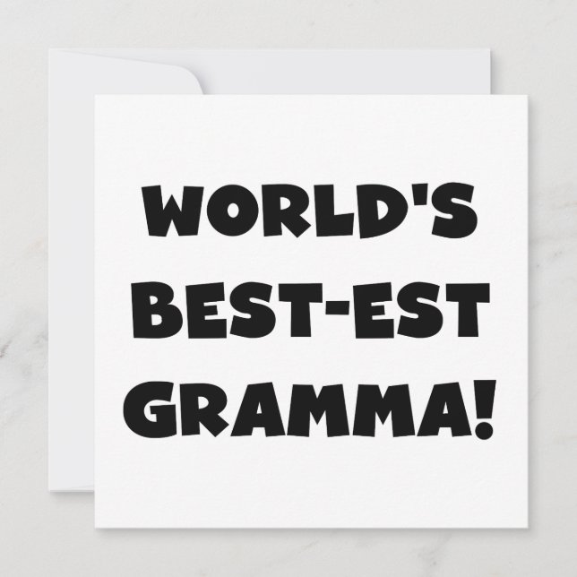Världens bästa Gramma Black eller White (Framsida)