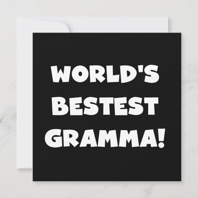 Världens bästa Gramma Black eller White (Framsida)