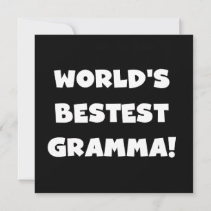 Världens bästa Gramma Black eller White