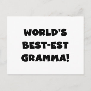 Världens bästa Gramma Black eller White Vykort