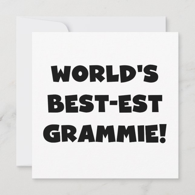 Världens bästa Grammie Black eller White-gåvor (Framsida)