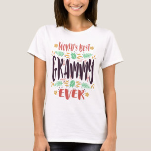 Världens bästa Grammy någonsin Mamma och mormor T Shirt