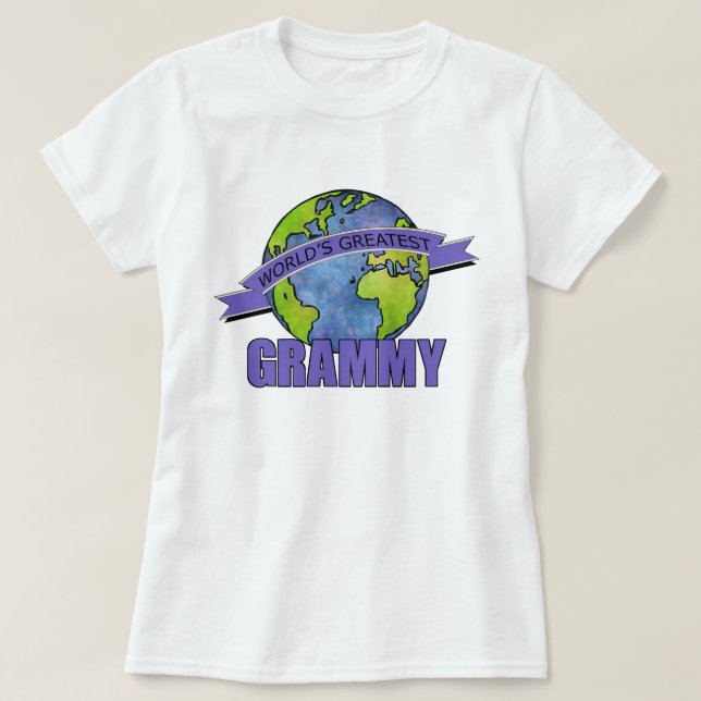 Världens Bästa Grammy T-shirt (Design framsida)
