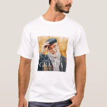 Världens bästa Grampa sedan 20XX Modern Chic Photo T Shirt<br><div class="desc">Den här enkla och moderna designen består av serif och kursiv typografi och lägger till ett foto av anpassningsbarna</div>