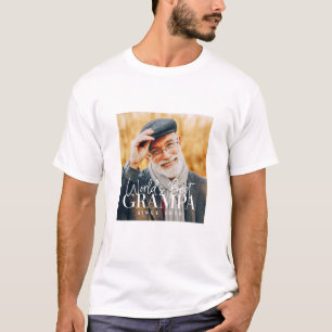 Världens bästa Grampa sedan 20XX Modern Chic Photo T Shirt