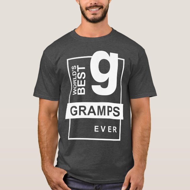 Världens bästa Gramps någonsin T Shirt (Framsida)