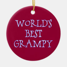 Världens bästa grampy-Mörk Röd