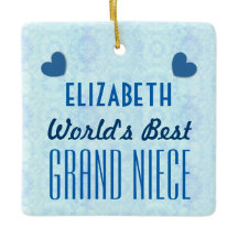 Världens bästa GRAND NIECE med Hearts A035a