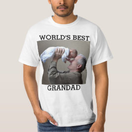 VÄRLDENS BÄSTA GRANDAD Anpassningsbar-foto Skapar T Shirt