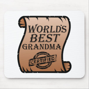 Världens bästa Grandma Auktoriserad Certificate Fu Musmatta