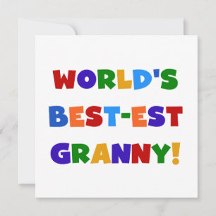 Världens bästa Granny Ljusa färger