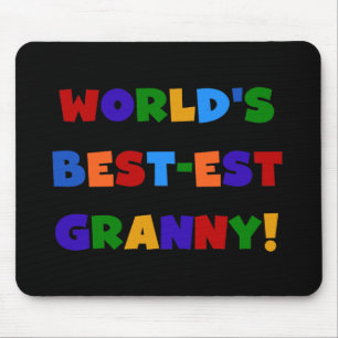 Världens bästa Granny Ljusa färger Musmatta