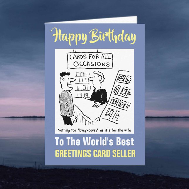 Världens bästa gratulationskortförsäljare kort (Skapare uppladdad)
