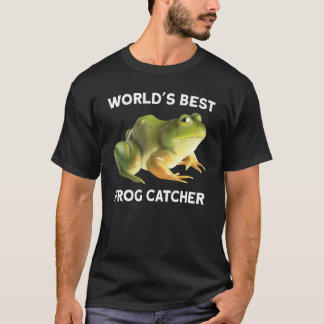 Världens bästa groda catcher barn pojke och flicko t shirt
