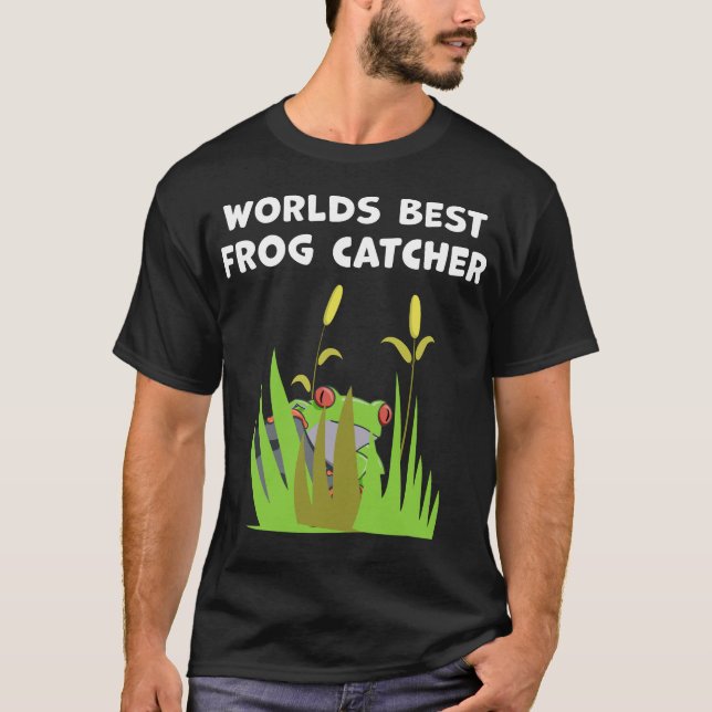 Världens bästa groda Catcher Gift Sjö Amphibian Fl T Shirt (Framsida)