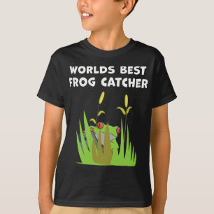 Världens bästa groda Catcher Gift Sjö Amphibian T Shirt