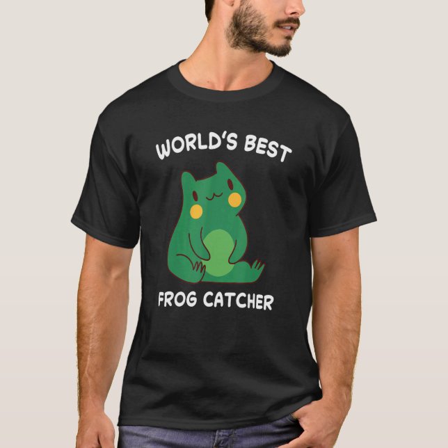 Världens bästa groda Catcher Hunter Amphibian Catc T Shirt (Framsida)