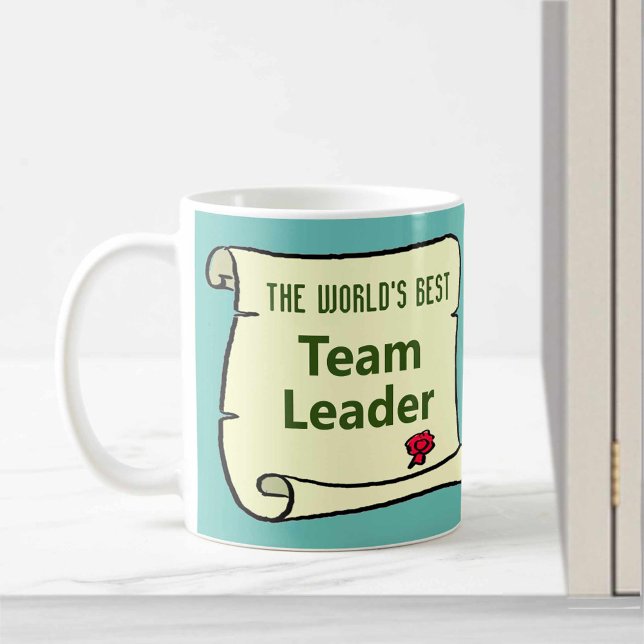 Världens bästa gruppledare. kaffemugg (Skapare uppladdad)