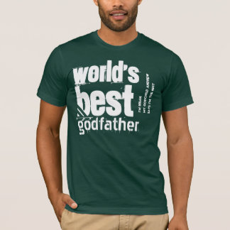 Världens bästa gudfader Grunge Text Anpassat namn Tee