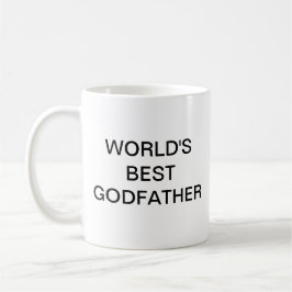 Världens bästa gudfar kaffemugg