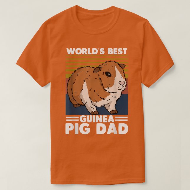 Världens bästa GUINEA GRIS Pappa Cute Pet Kärlek T Shirt (Design framsida)