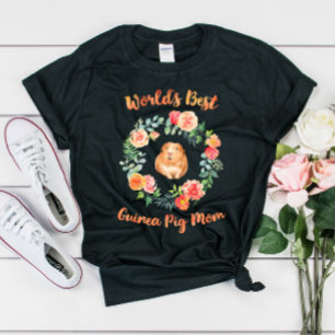Världens bästa Guinea-Mamma Gris Tee Shirt
