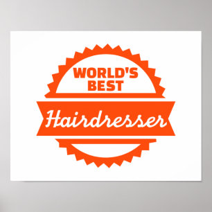 Världens bästa Hairdresser Poster