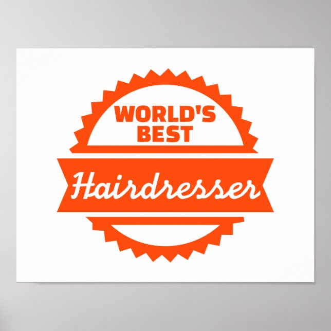 Världens bästa Hairdresser Poster (Framsidan)