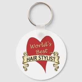 Världens bästa Hairstylist Nyckelring