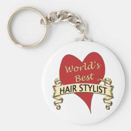 Världens bästa Hairstylist Nyckelring