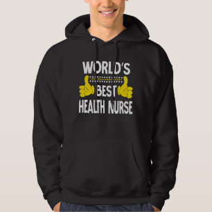 Världens Bästa Hälsosykeplejare Jobbtitel Yrke Häl Hoodie