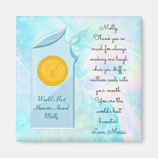 Världens bästa Hamster-glastrofi och budskap Magnet