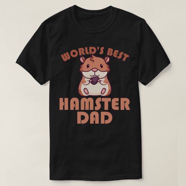 Världens bästa hamster pappa t shirt (Design framsida)