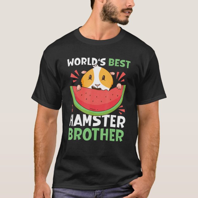 Världens bästa hamsterbror med hamster t shirt (Framsida)