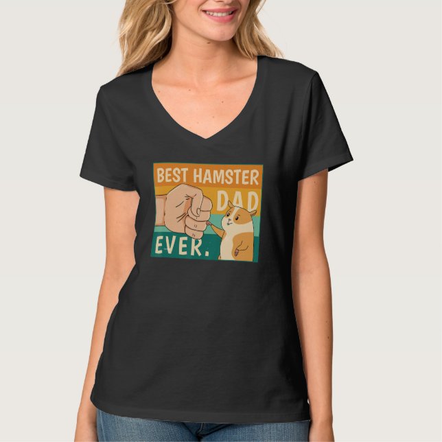 Världens Bästa Hamsterpappakostym För Djurfantaste T Shirt (Framsida)