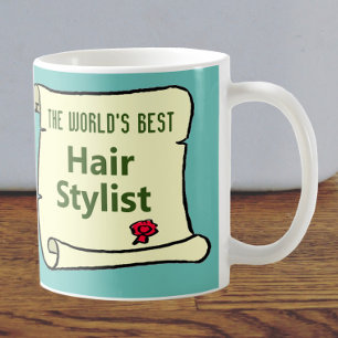 Världens bästa hårslista. kaffemugg
