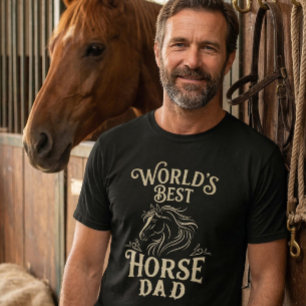 Världens Bästa Hästdisa Vintage Present för Ridspo T Shirt