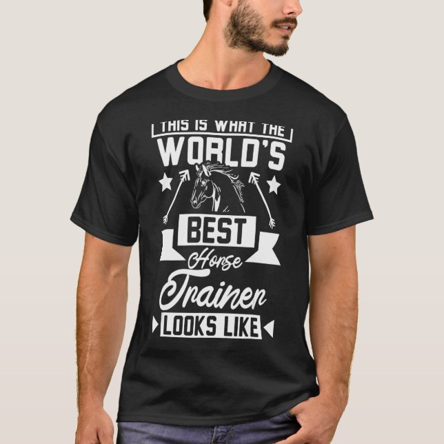 Världens bästa hästtränare t shirt (Framsida)