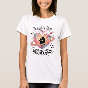 Världens bästa Heart Planet TShirt i Mamma Mors da T Shirt