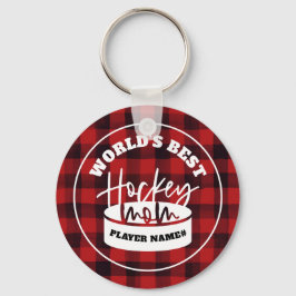 Världens bästa Hockey Mamma Hockey-Nyckelring Nyckelring