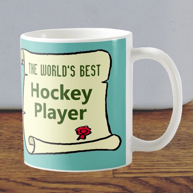 Världens bästa Hockey Player. Kaffemugg (Skapare uppladdad)