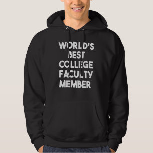 Världens bästa högskolelärare hoodie