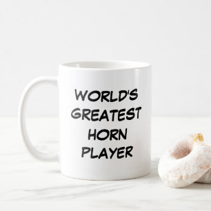 "Världens bästa hornspelare"-mugg Kaffemugg