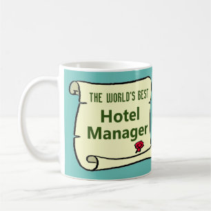 Världens bästa hotellchef. kaffemugg