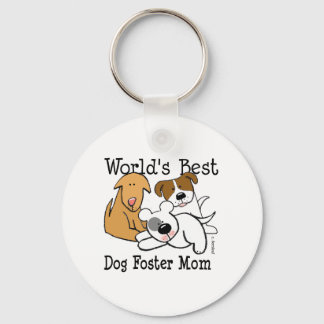 Världens bästa Hund Foster Mamma Nyckelring