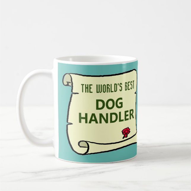 Världens bästa Hund-hanterare. Kaffemugg (Vänster)