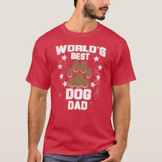 Världens bästa Hund lustiga gåva Pappa T Shirt