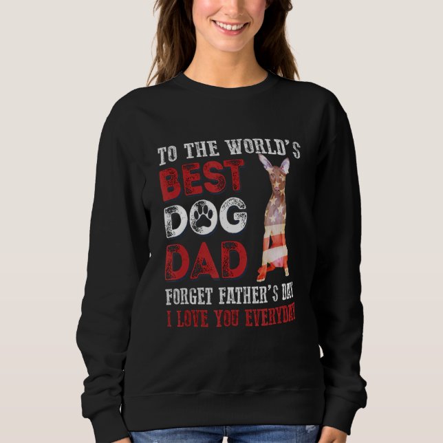 Världens bästa Hund Lycklig Fars dag 4 T Shirt (Framsida)